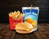 CHEESE BURGER + FRITES + CAPRI-SUN